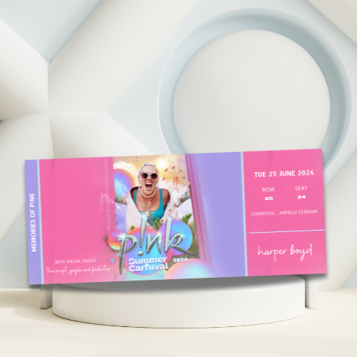 P!nk Summer Carnival 2024 Memorabilia Tickets